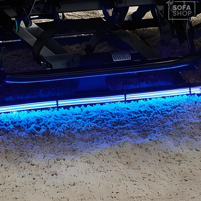 3 Seater Electric Recliner Cinema Sofa in Graphite Dark Grey Fabric | Hi-Tech Sofa with Cooling Cupholder + Massage + Heat + Power Headrest + USB Ports + Speakers | Tuscany | The Sofa Shop