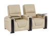 3 2 1 Seater Electric Recliner Sofa Set | Cinema Seats in Beige Real Leather With Chilled Cupholders & Power Headrests | Assisi | Sofa Shop