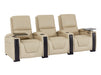 3 2 1 Seater Electric Recliner Sofa Set | Cinema Seats in Beige Real Leather With Chilled Cupholders & Power Headrests | Assisi | Sofa Shop