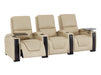 3 2 1 Seater Electric Recliner Sofa Set | Cinema Seats in Beige Real Leather With Chilled Cupholders & Power Headrests | Assisi | Sofa Shop