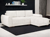 Sofa Bed in Grey, Cream Or Mocha Fabric Universal Corner - Azzuro