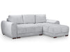 Sofa Bed in Grey, Cream Or Mocha Fabric Universal Corner - Azzuro