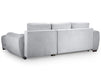 Sofa Bed in Grey, Cream Or Mocha Fabric Universal Corner - Azzuro