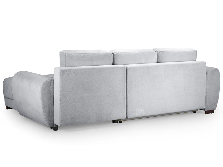 Sofa Bed in Grey, Cream Or Mocha Fabric Universal Corner - Azzuro