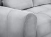 Sofa Bed in Grey, Cream Or Mocha Fabric Universal Corner - Azzuro