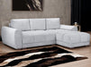 Sofa Bed in Grey, Cream Or Mocha Fabric Universal Corner - Azzuro