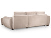 Sofa Bed in Grey, Cream Or Mocha Fabric Universal Corner - Azzuro