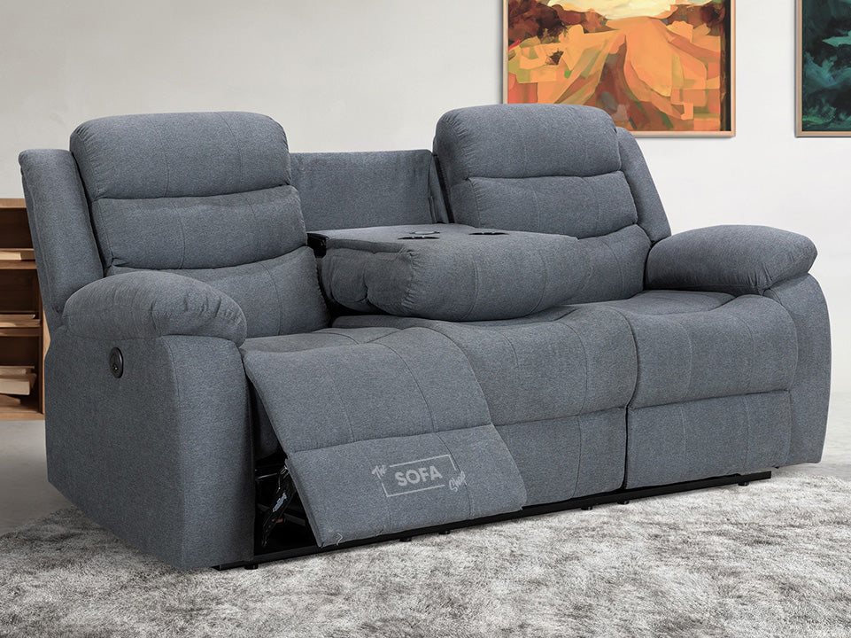 3 Seater Fabric Recliner Sofas