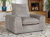 Beige Fabric Chair With Removable Cushions - Genova