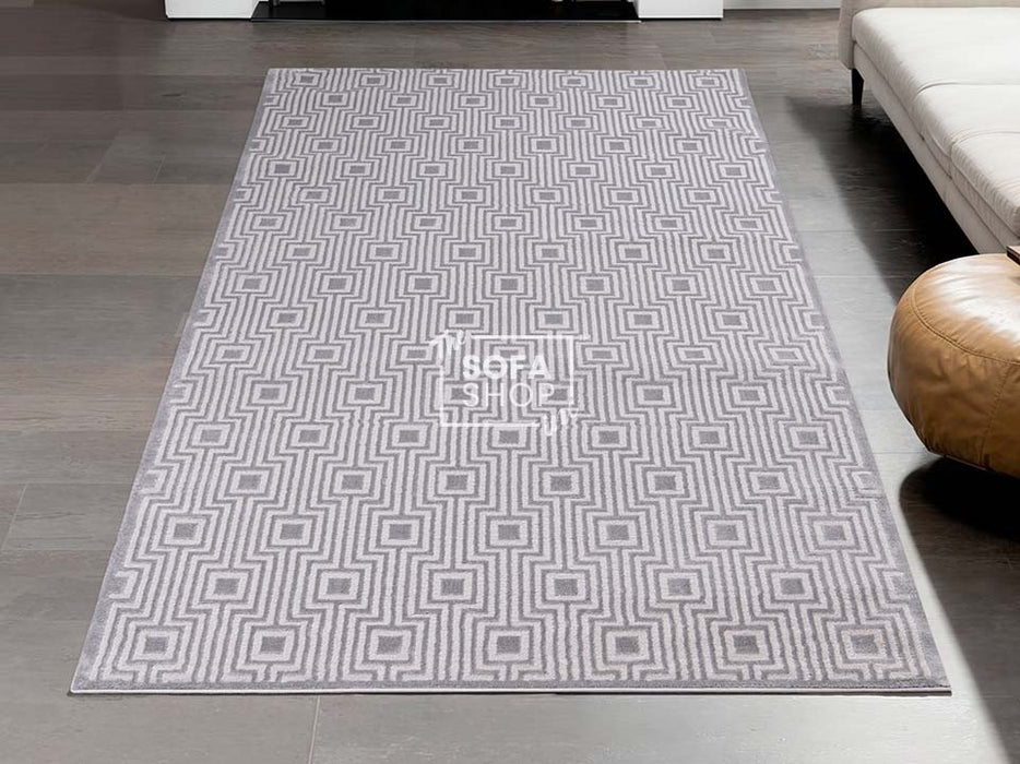 Grey Rug Woven Fabric in Small, Medium & Large Sizes - Altea