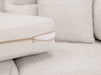 2 Seater Fabric Sofa in Beige Or Grey - Zenith