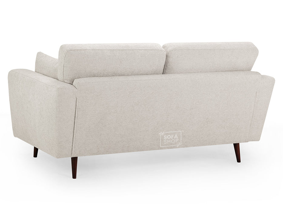 2 Seater Fabric Sofa in Beige Or Grey - Zenith