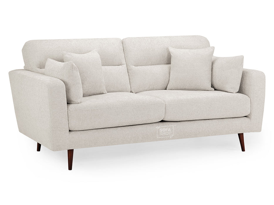 3 Seater Fabric Sofa in Grey Or Beige - Zenith