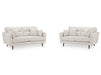 3+2 Seater Fabric Sofa in Beige Or Grey - Zenith