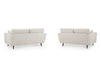 3+2 Seater Fabric Sofa in Beige Or Grey - Zenith