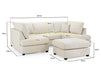 Fabric U Shaped Sofa In Plush, Classic Or Boucle - Carnaby