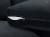 Fabric U Shaped Sofa In Black Or Beige - Belgravia