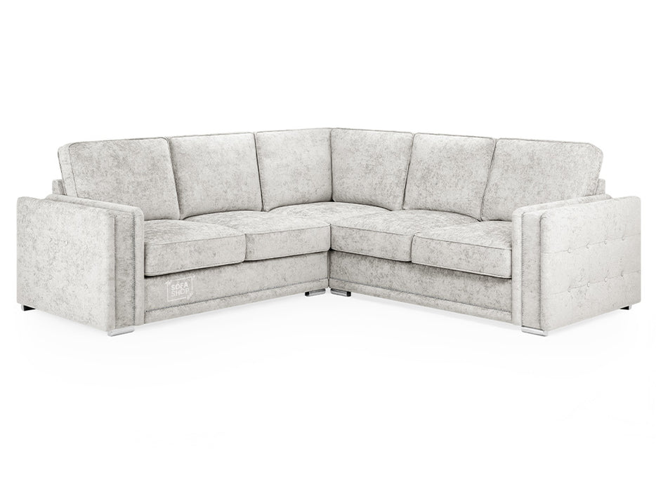 Large Corner Fabric in Grey Or Silver - Bentley