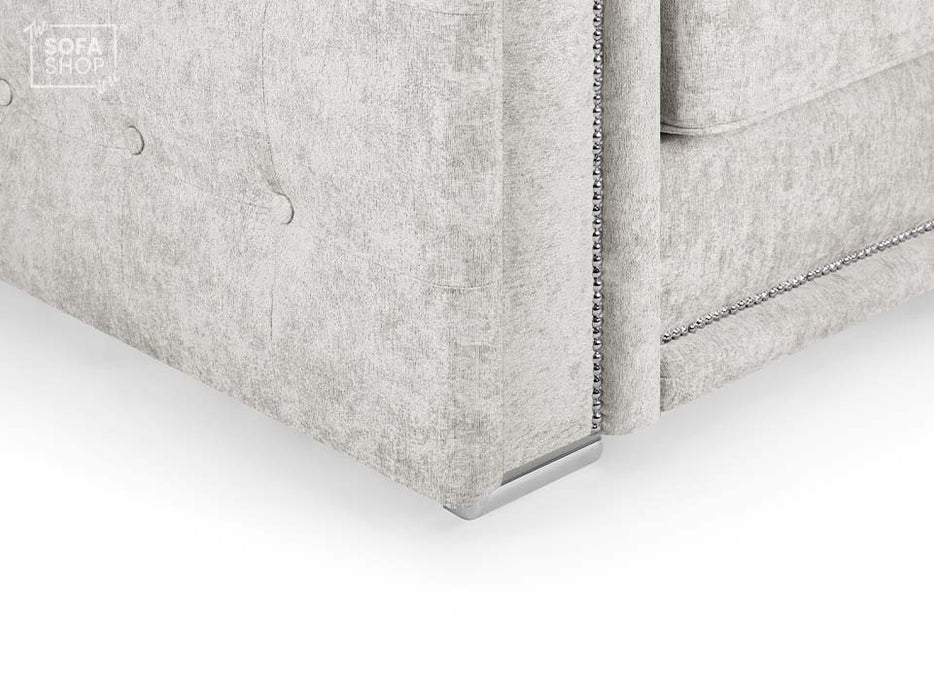 Large Corner Fabric in Grey Or Silver - Bentley