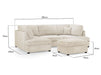 Fabric U Shaped Sofa In Plush, Classic Or Boucle - Carnaby