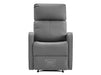 2 1 1 Recliner Sofa Set inc. Chairs in Grey Leather - 3 Piece Parma Sofa Set