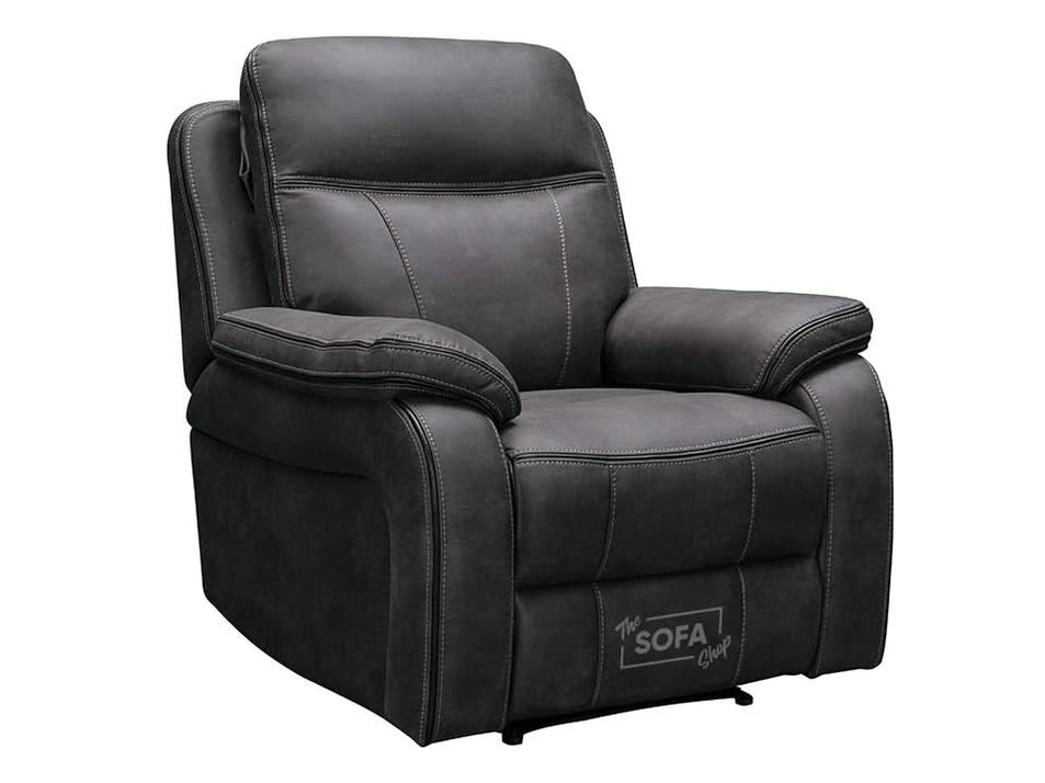 Vinson 3+1 Electric Recliner Sofa Set in Grey Fast Shipping