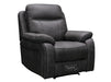 1+1 Set Of Cinema Sofa Chairs In Grey Resilience Fabric With Power Headrests - Vinson