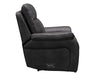 1+1 Set Of Cinema Sofa Chairs In Grey Resilience Fabric With Power Headrests - Vinson