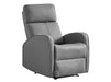 Grey Leather Recliner Chair - Parma