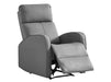 2 1 1 Recliner Sofa Set inc. Chairs in Grey Leather - 3 Piece Parma Sofa Set