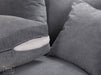 3 Seater Chesterfield Sofa In Grey Or Beige Fabric - Windsor