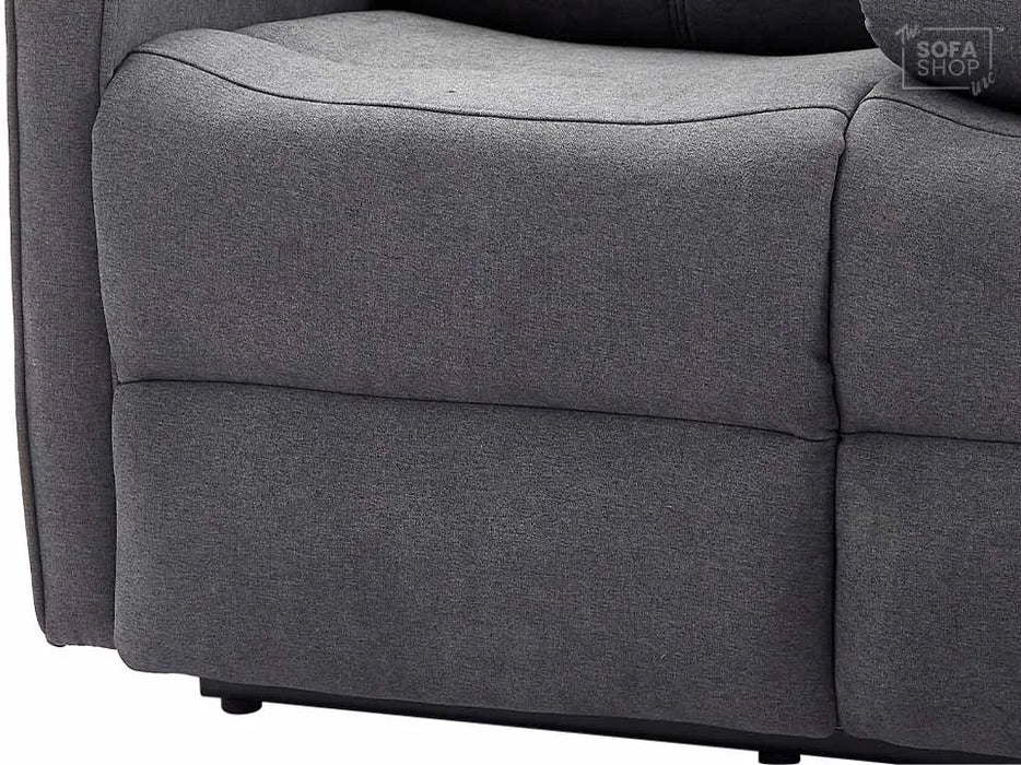 2+2 Recliner Sofa Set - Dark Grey Fabric Sofa Package - Parma - Sofa Sale