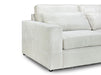 Left Hand Facing Corner Sofa in Grey, White Or Mocha Fabric -  Kiana