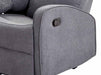 2+1 Recliner Sofa Manual in Dark Grey Fabric - 2 Piece Parma Sofa Set