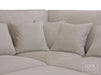 Left Hand Facing Corner Sofa in Grey, White Or Mocha Fabric -  Kiana