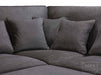 Modular Corner Sofa In Grey, White Or Mocha Fabric -  Kiana