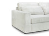 Left Hand Facing Corner Sofa in Grey, White Or Mocha Fabric -  Kiana