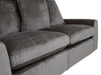 Set of 2+1 Seater Grey Fabric Sofa With Removable Cushions