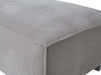 Beige Fabric Footstool - Vicenza