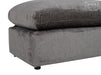 Grey Fabric Footstool For Sofa - Genova