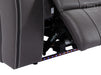 Electric Recliner Chair & Cinema Seat In Grey Resilience Fabric With Power Headrest - Vinsonova