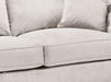 Large Corner Sofa in Cream Or Grey Fabric - Windsor