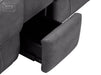 2 Seater Electric Recliner Sofa In Black Resilience Fabric With Power Headrest, Chilled Cup Holders & Storage Box - Florence