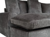 Grey Corner Sofa Bed with Footstool - Genova