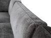 Fabric U Shaped Corner Sofa In Grey - Novara