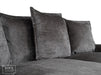 Grey Corner Sofa Bed with Footstool - Genova