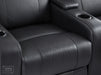 2+1 Seater Electric Recliner Sofa Set & Cinema Seats in Black Real Leather With Chilled Cupholders & Storage Boxes - Rimini