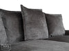 Grey Corner Sofa with Chaise - Footstool Available to Convert into Sofa-Bed | Soft Cosy Durable Fabric | Genova | Clearance Sale