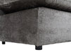 Grey Corner Sofa Bed with Footstool - Genova