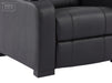 Electric Recliner Chair & Cinema Seat in Black Real Leather with USB, LED Lights and Chilled Cupholders - Rimini